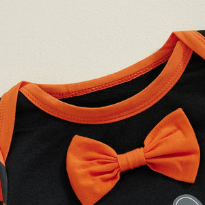 Happy Halloween Bow Tie Onesie