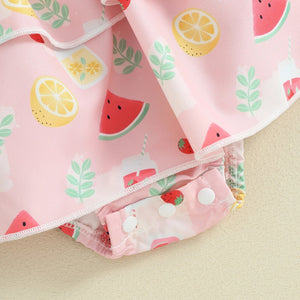 Layered Summer Fruit Dress & Headband