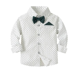 Polka Dot Formal Bow Tie Outfit