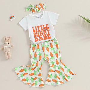 Little Bunny Babe Easter Carrots Outfit