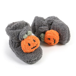 Pumpkin Halloween Booties