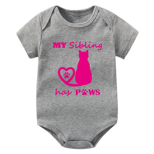 My Sibling Has Paws Cat Onesie