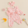 Ruffled Ribbon Romper & Bow