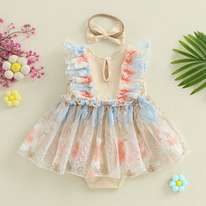 Butterfly Flutter Dress & Headband