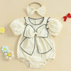 Elegant Ellie Bow Romper & Headband