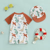 Dino Beach Swimsuit & Hat