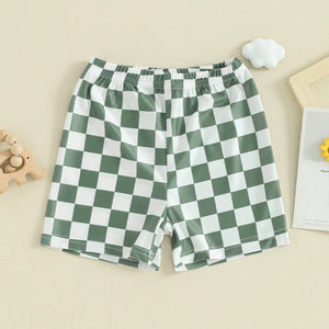 Checkered Swim Shorts