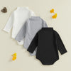 3 Pack Solid High Neck Onesies