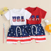 Embroidered USA T-shirt & Shorts