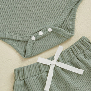 Ruffled Summer Flowers Outfit & Bow