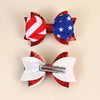 2 Pack USA Flag Hair Clips