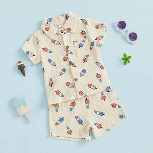 Collared Ice Pop Summer Outfit