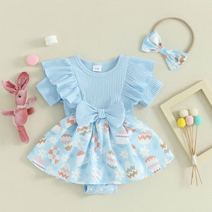 Spring Easter Dress & Headband