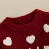 Knitted Daddy's Girl Heart Sweater