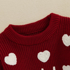 Knitted Daddy's Girl Heart Sweater