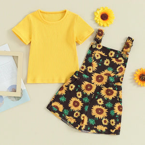 Sunflower Sandy Overalls Outfit