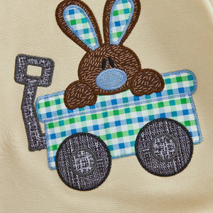 Plaid Bunny Ear Hooded Onesie