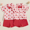 Bow Tie Hearts Valentine's Outfit