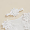 Sleeveless Ribbed Butterfly Flower Dress