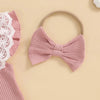 Ribbed Lyra Lace Collar Outfit & Headband