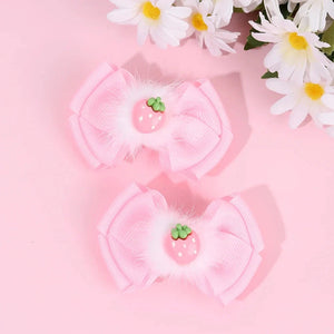 2 Pack Fruit Hair Clips