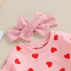 Heart Ruffle Onesie & Bow