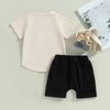 Solid Pocket T-shirt & Shorts