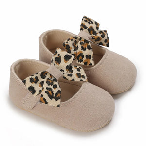Leopard Bow Shoes