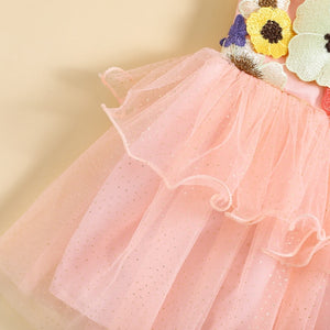 Pink Flower Deidra Dress