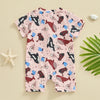 Summer Beach Short Sleeve Swimsuit