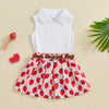 Summer Brielle Belted Skirt Outfit