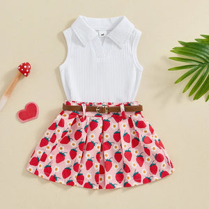 Summer Brielle Belted Skirt Outfit