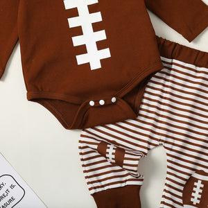 Striped Football Outfit & Hat