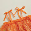 Layered Carrot Easter Dress