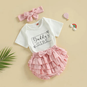 Daddy's Girl Ruffled Shorts Outfit