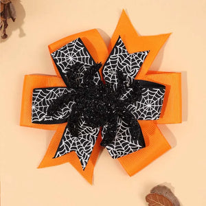 Spooky Spider Bow Clip
