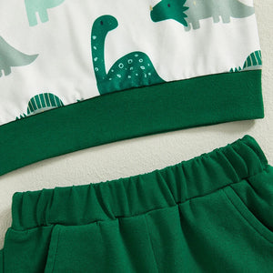 Spikey Dinosaur Hooded T-shirt & Shorts