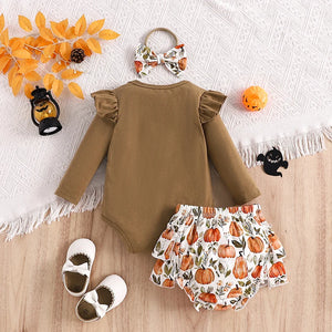 Hello Pumpkin Ruffled Skirt Outfit