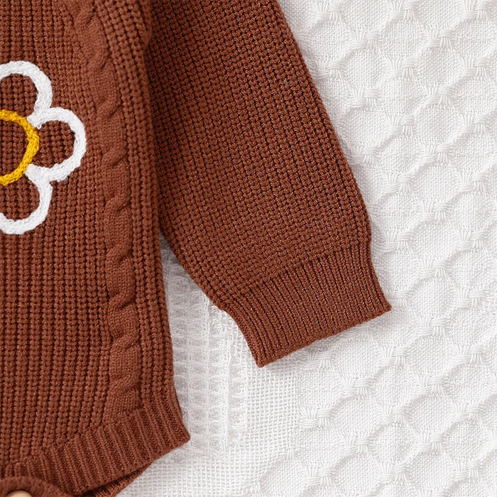Knitted Flower Fable Onesie
