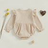 Solid Ruffle Bow Onesie