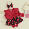 Cow Heart Romper Dress & Headband