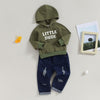 Little Dude Hoodie & Ripped Jeans