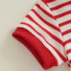 Striped USA Bow Outfit