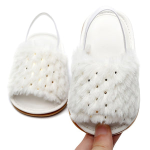 Furry Sparkle Sandals