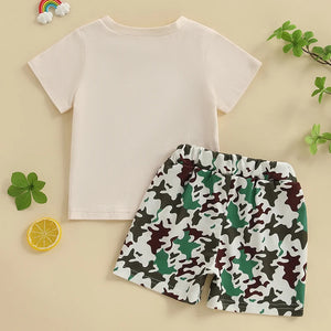Camouflage Dog T-shirt & Shorts