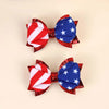 2 Pack USA Flag Hair Clips