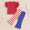 USA Ruffled T-shirt & Pants