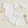 Ruffled Ribbed Bow Outfit