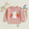 Knitted Bunny Carrot Sweater