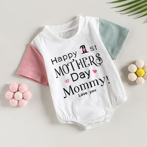 Color Patch Happy 1st Mother's Day Onesie